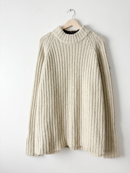 Vintage Ribbed Mockneck Sweater