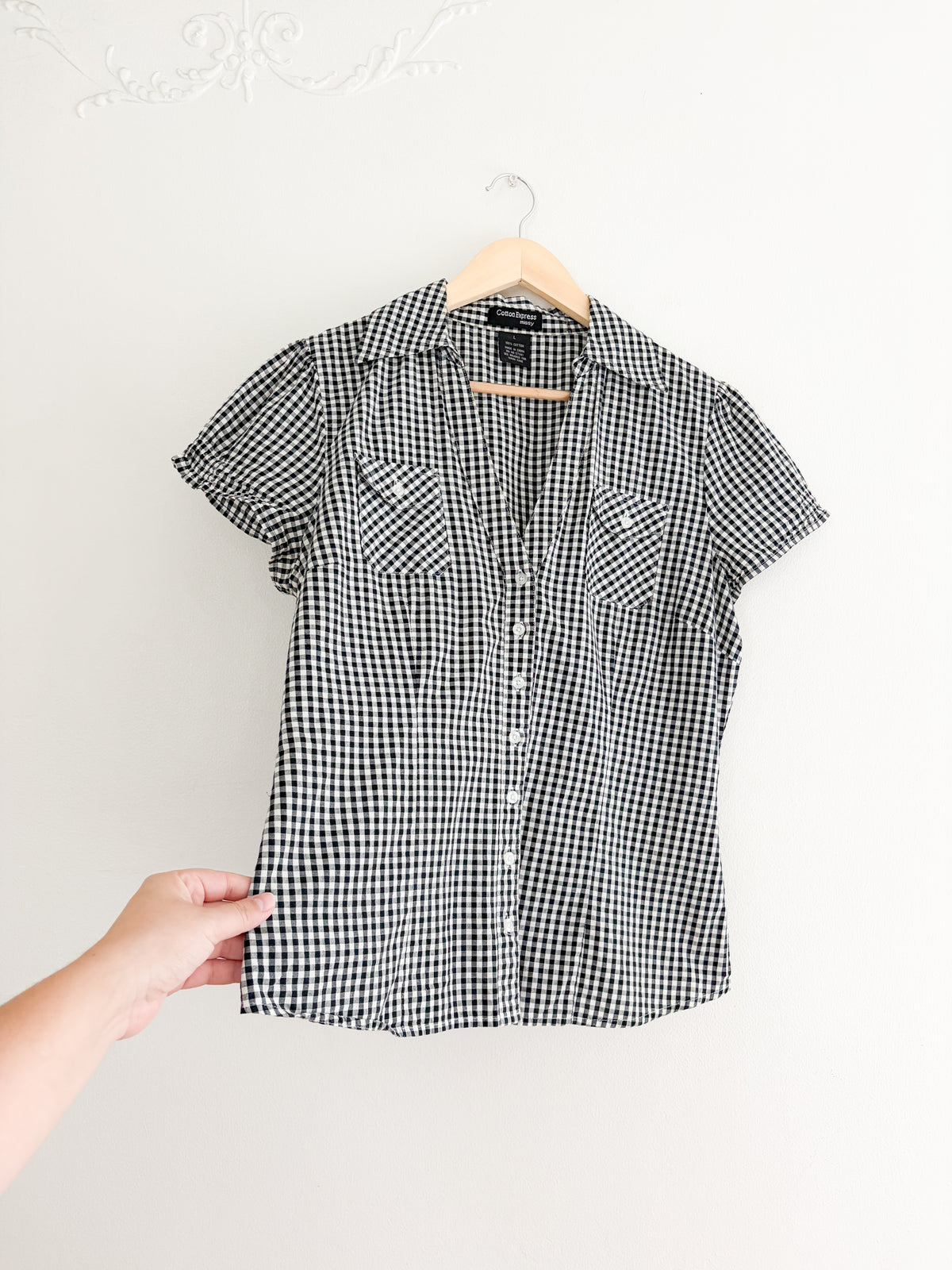 Vintage Gingham Top (L)