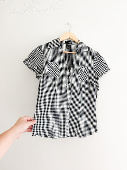 Vintage Gingham Top (L)