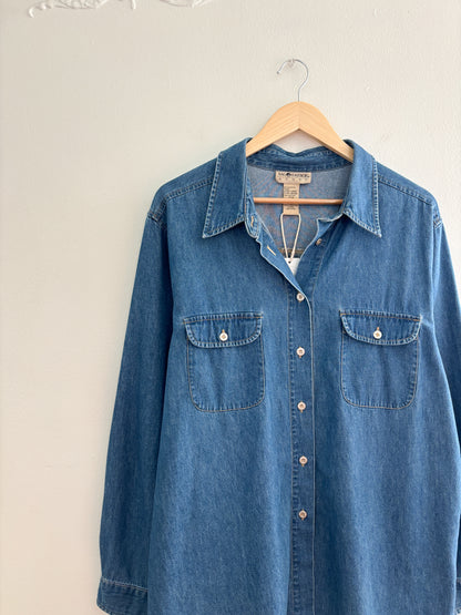 Vintage Denim Button Up (XL)
