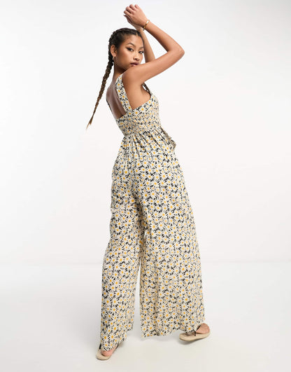Asos Daisy Smocked Jumpsuit (M/L)