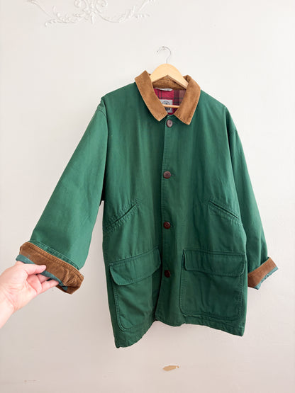 Vintage Green Chore Coat