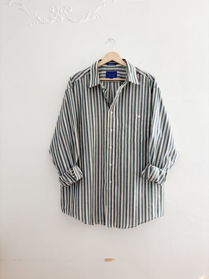 Vintage Striped Button Up (L)