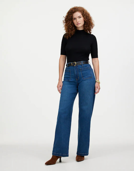 Madewell Curvy Emmett Wide Leg Jeans (33)