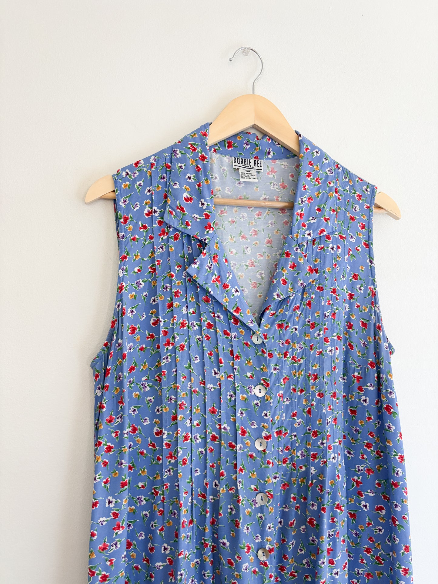 Vintage floral dress (16W)