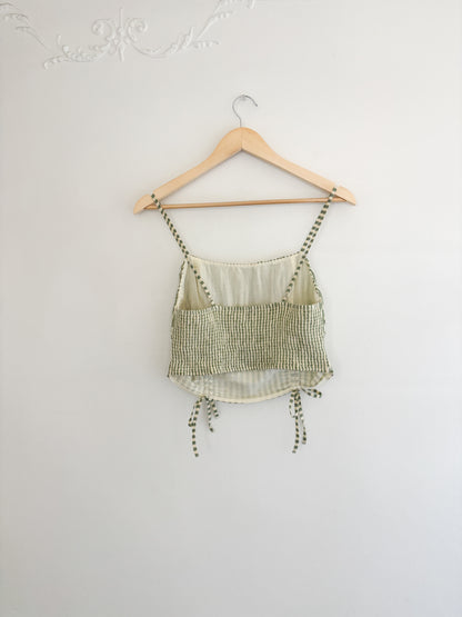 Urban Outfitters Striped Green Tank Top (M)