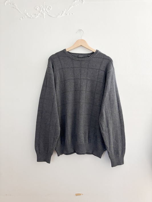 Grey Patterned Sweater (XL)