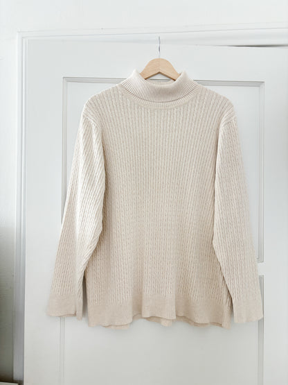 Jeanne Pierre Cable Knit Sweater (XL/XXL)