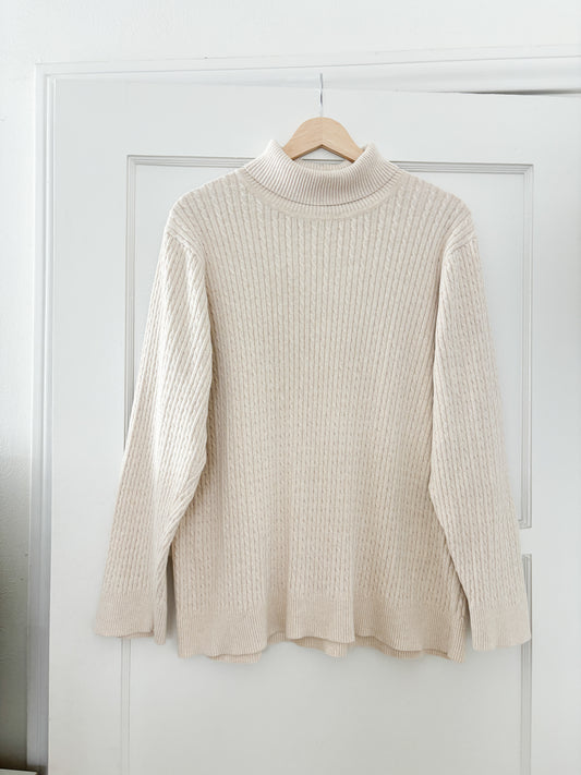 Jeanne Pierre Cable Knit Sweater (XL/XXL)