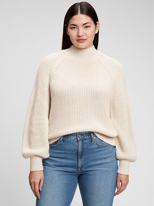Gap Cream Mockneck Sweater (M)
