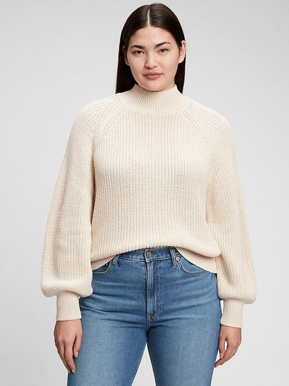 Gap Cream Mockneck Sweater (M)