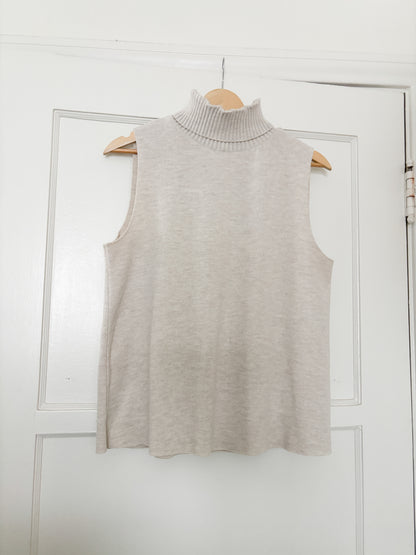Zara Soft High Collar Top (L)