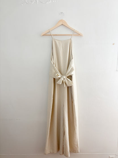 Greylin Gingham Jumpsuit (XL)