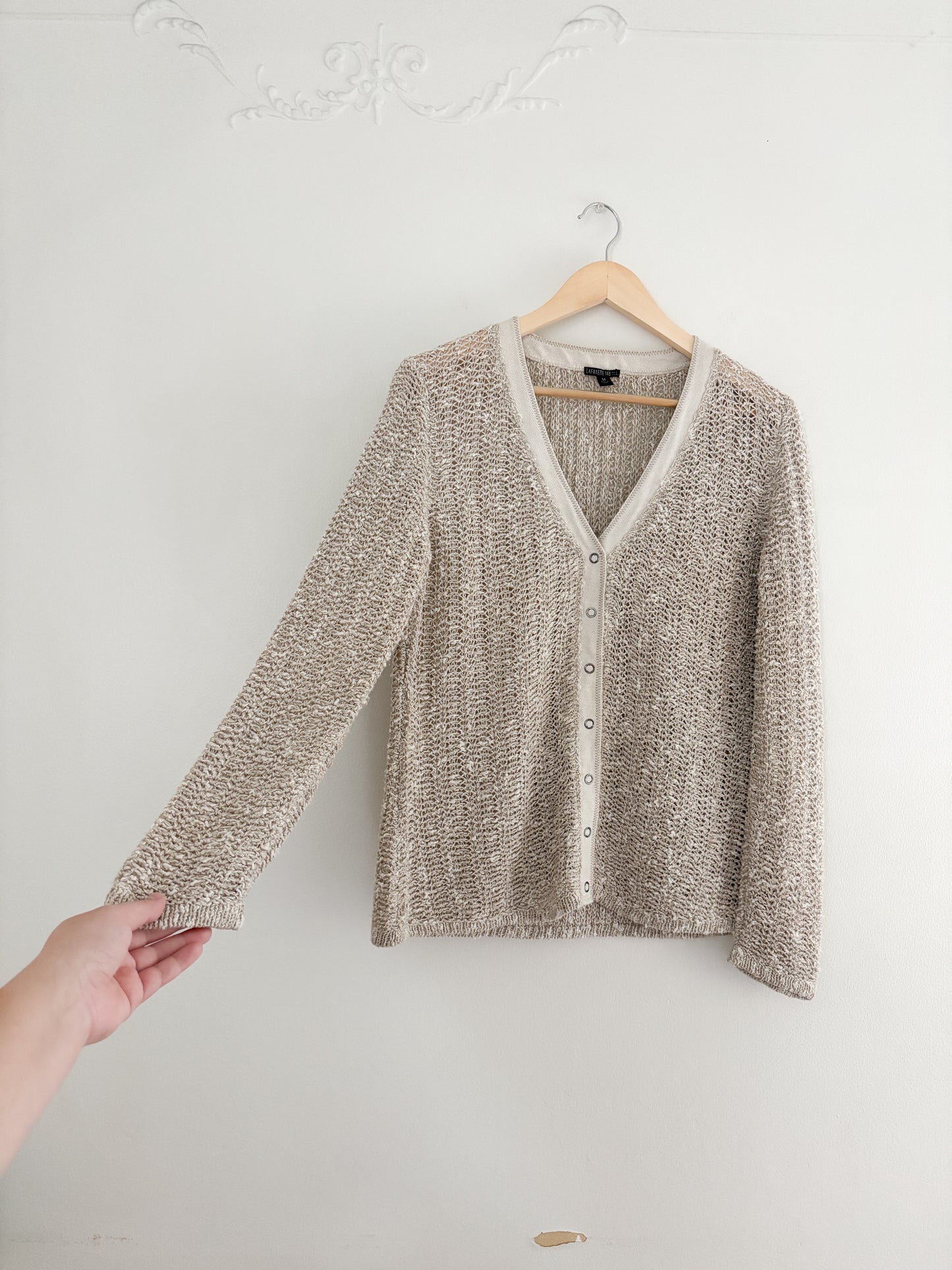 Lafayette 148 Crochet Cardigan (M)