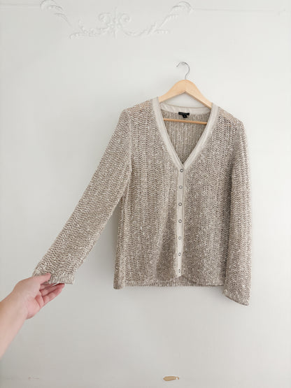 Lafayette 148 Crochet Cardigan (M)