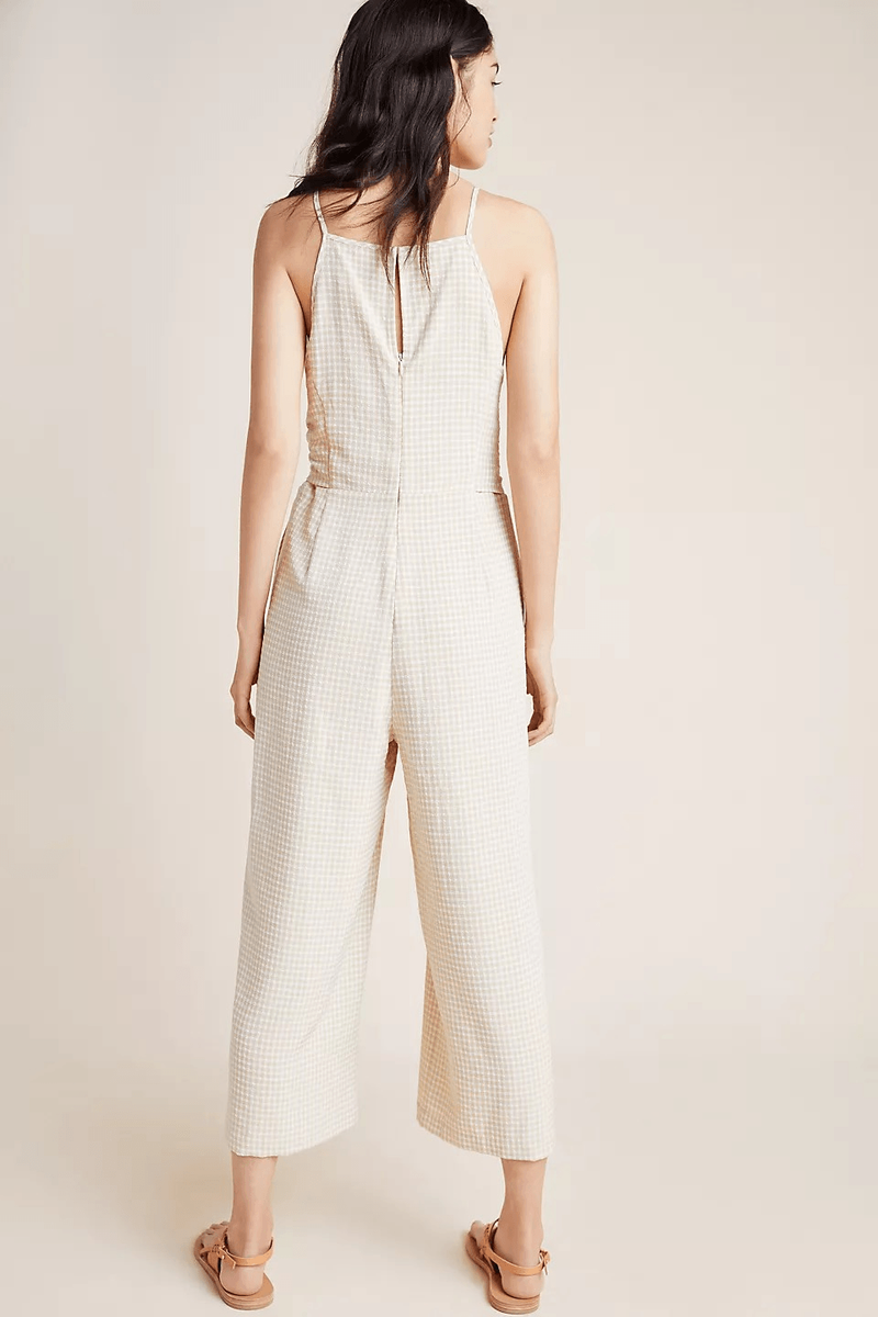 Greylin Gingham Jumpsuit (XL)