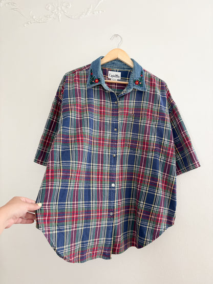 Vintage Plaid Button Up (2X)