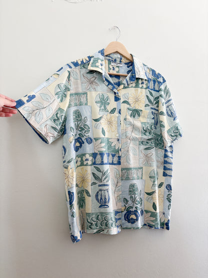 Alfred Dunner Floral button up (M/L)