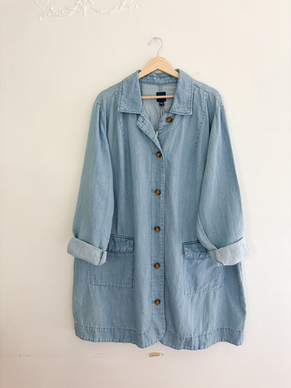 J Jill Button Front Duster Jacket (3X)