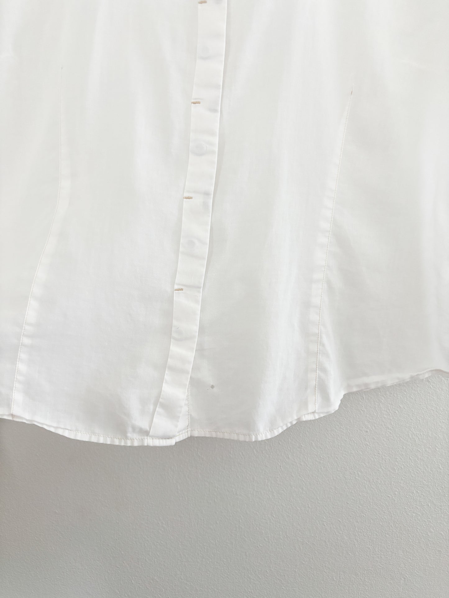 Vintage white button up (S/M)