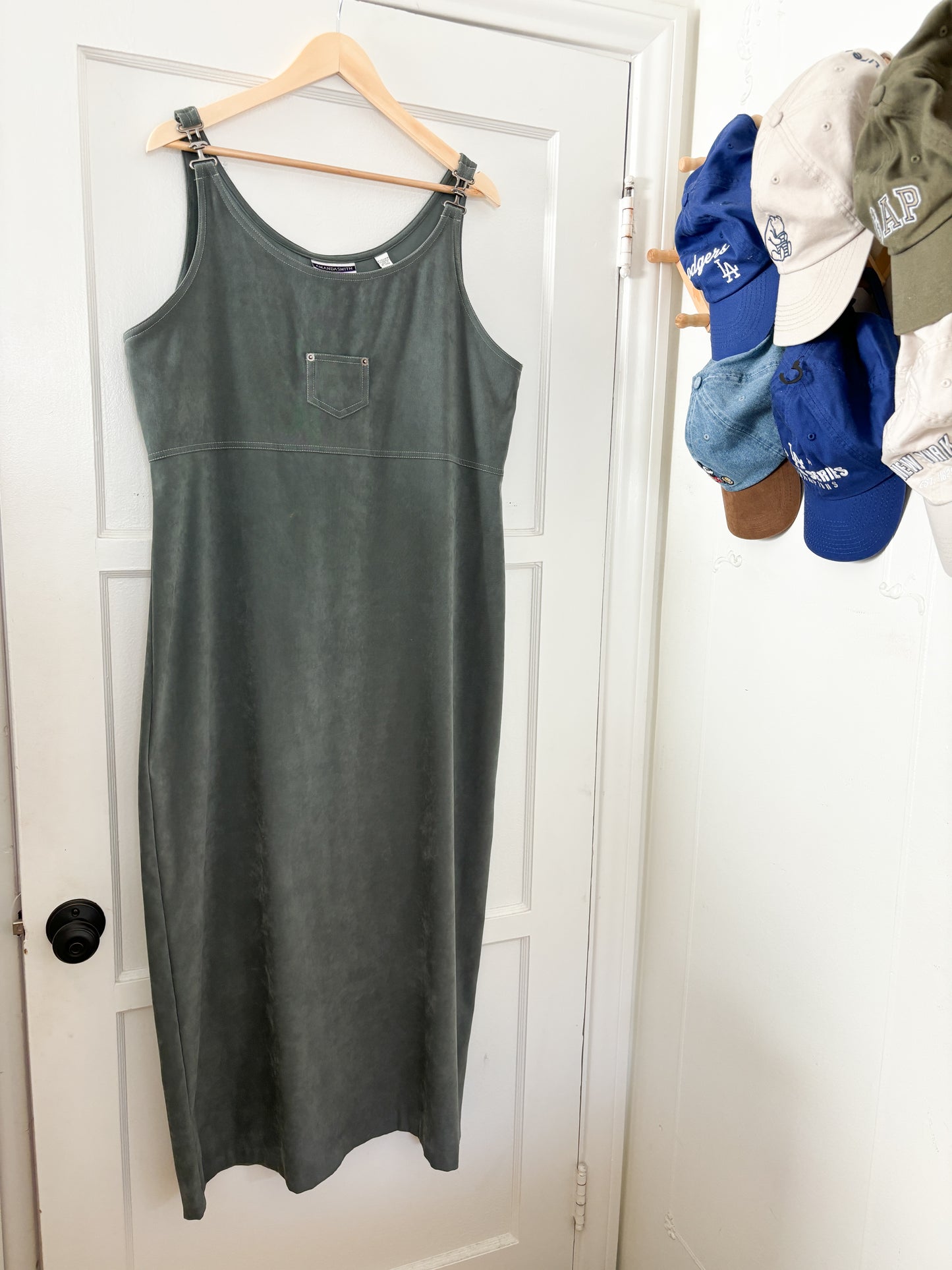 Vintage Faux Suede Dress (L)