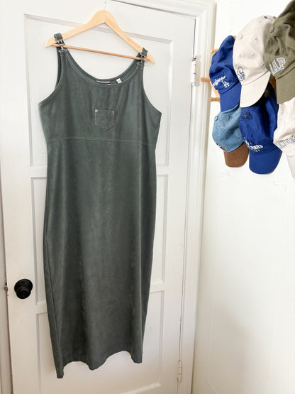 Vintage Faux Suede Dress (L)