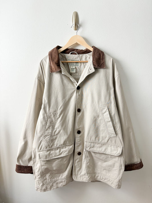 Vintage LL Bean Khaki Chore Coat (XL)