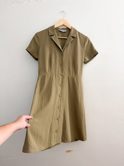 Everlane Olive Collared Dress