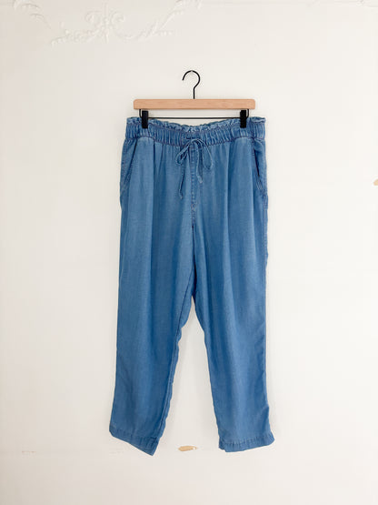 Loft Easy Chambray Pants (L)