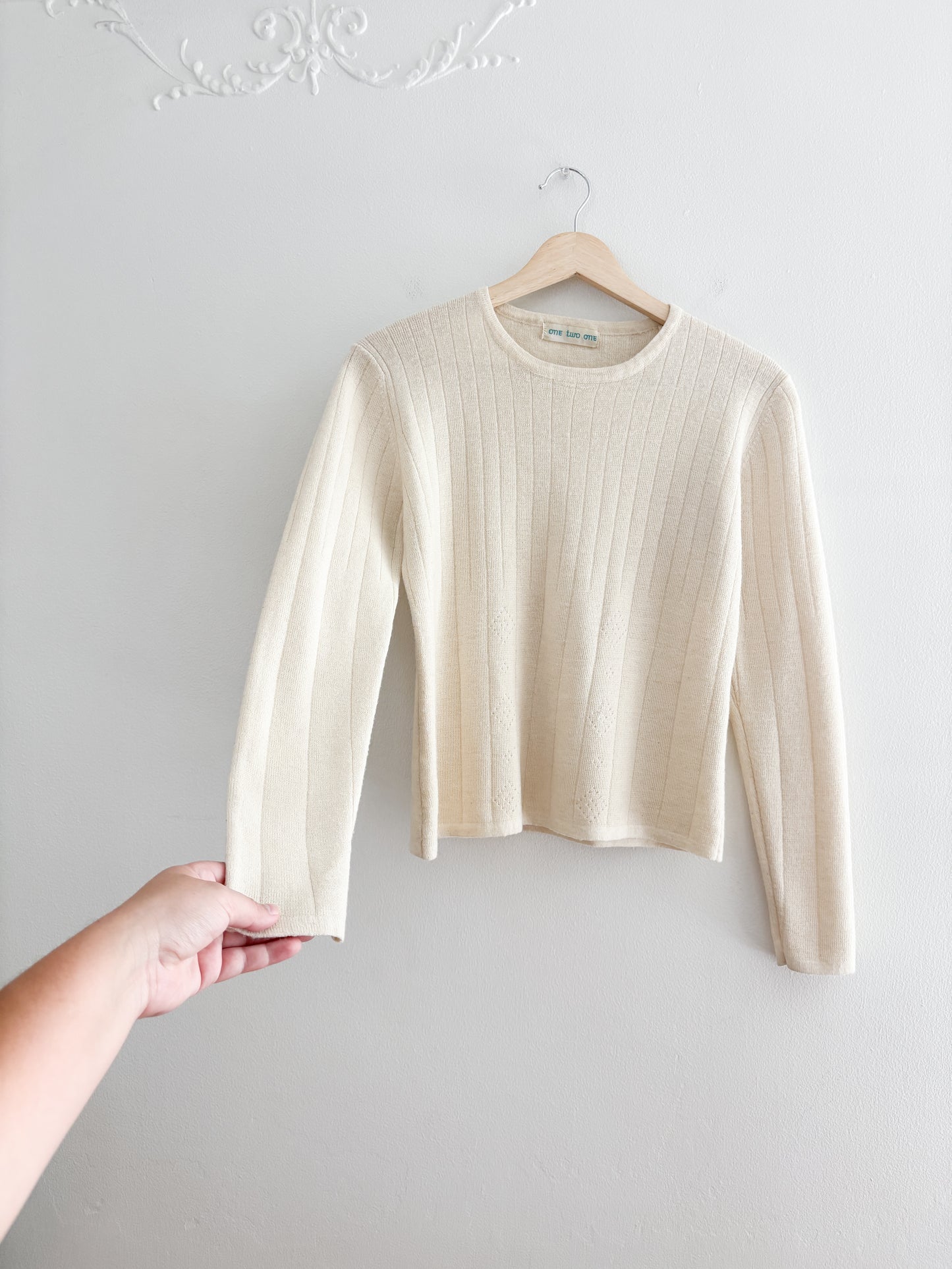 Vintage Cream Long Sleeve (S/M)