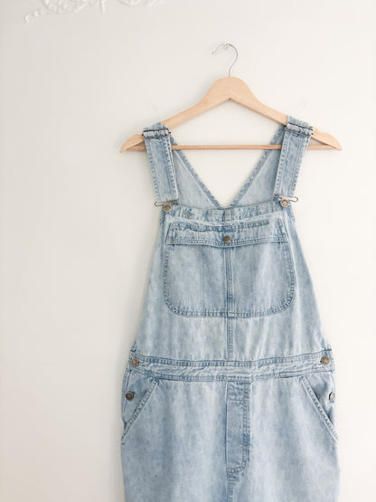 Vintage Riveted By Lee Light Wash Shortalls
