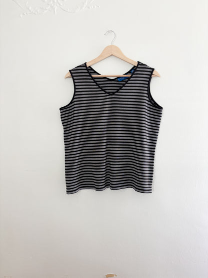 Vintage Karen Scott Striped Tank (L)