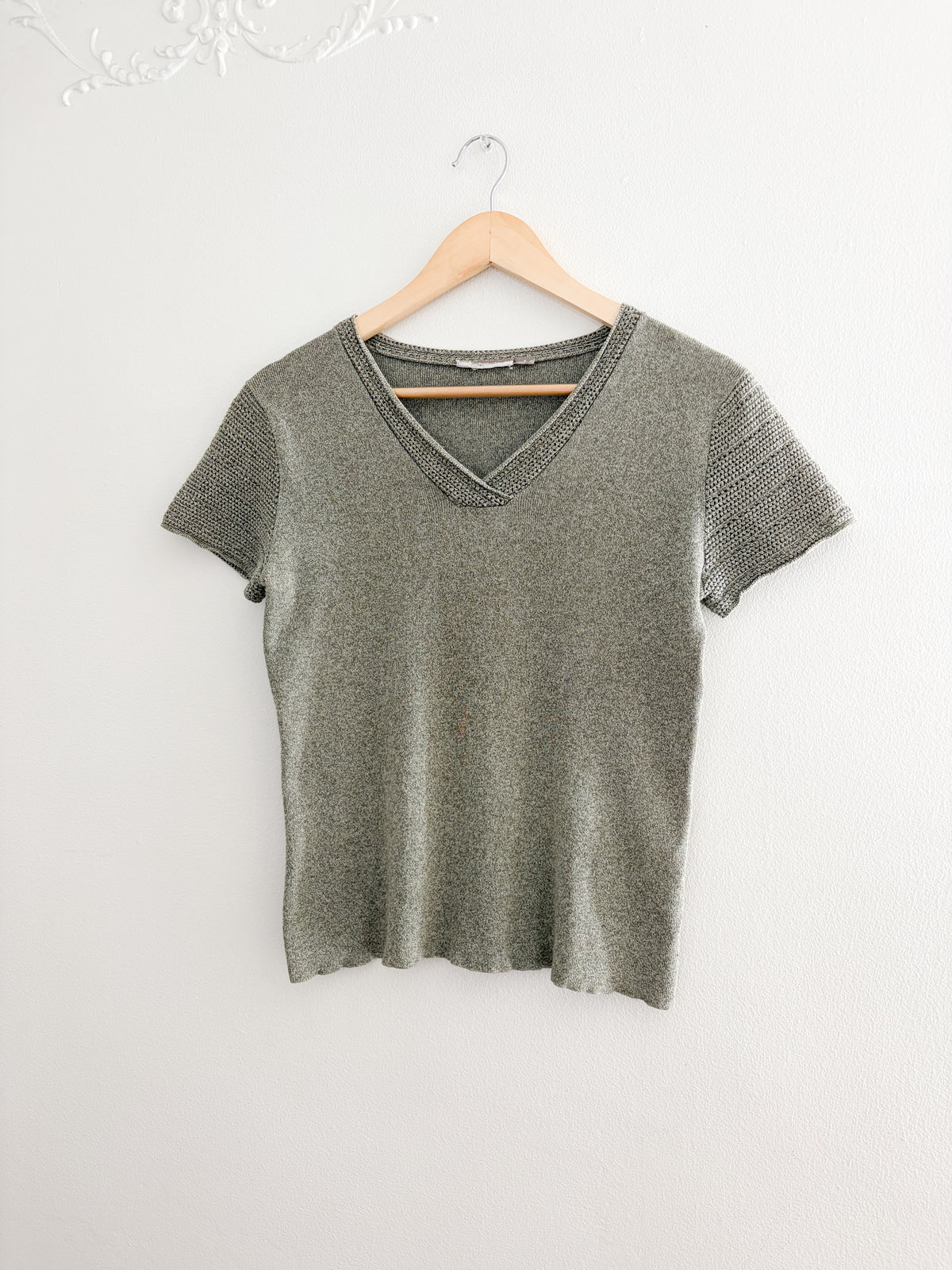 Croft & Barrow Green Knit top (S)
