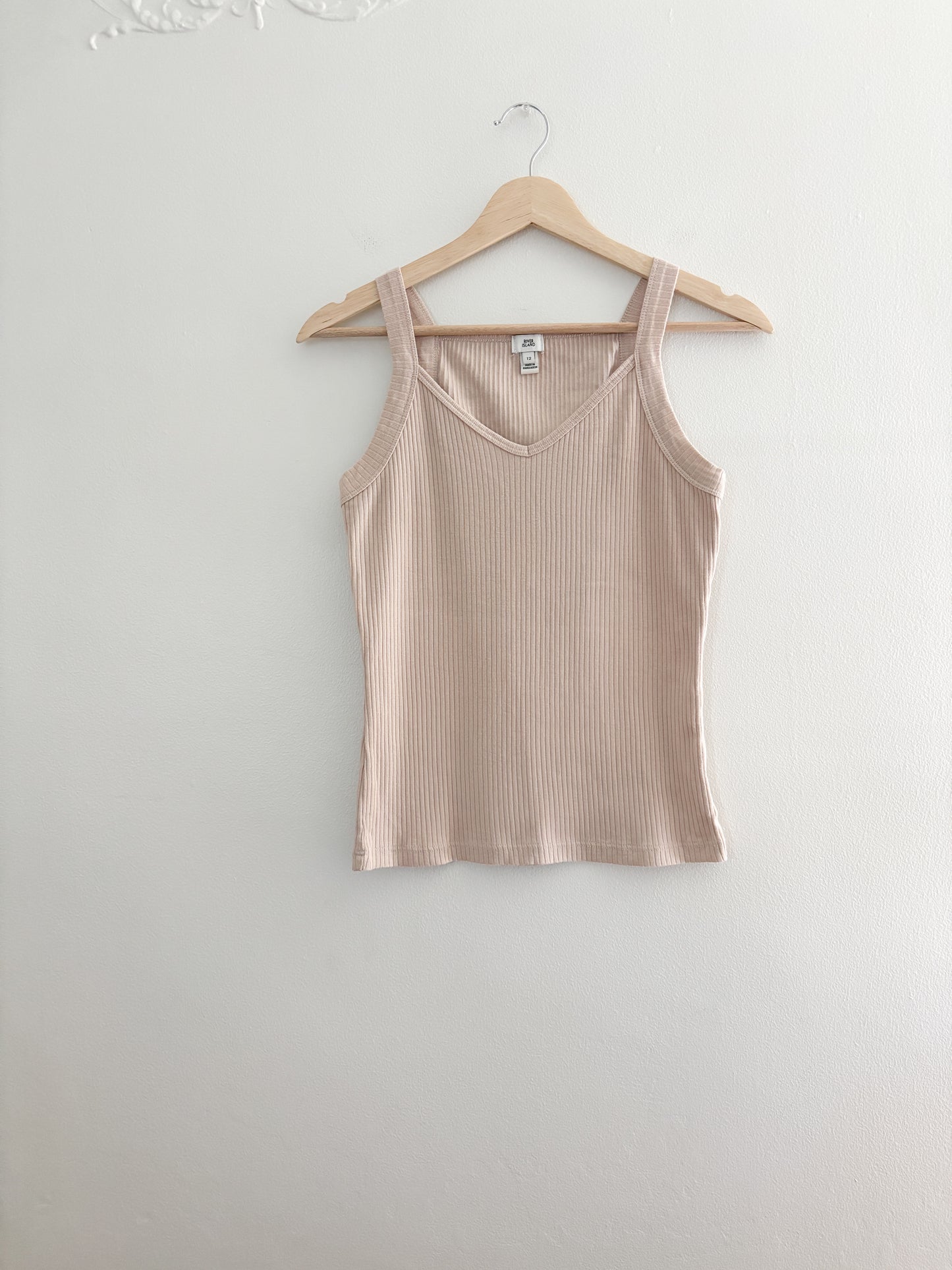 River Island Ribbed Tank Top (S/M)