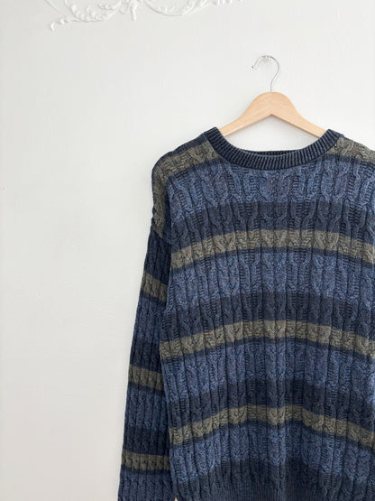 Vintage Striped Sweater (M)