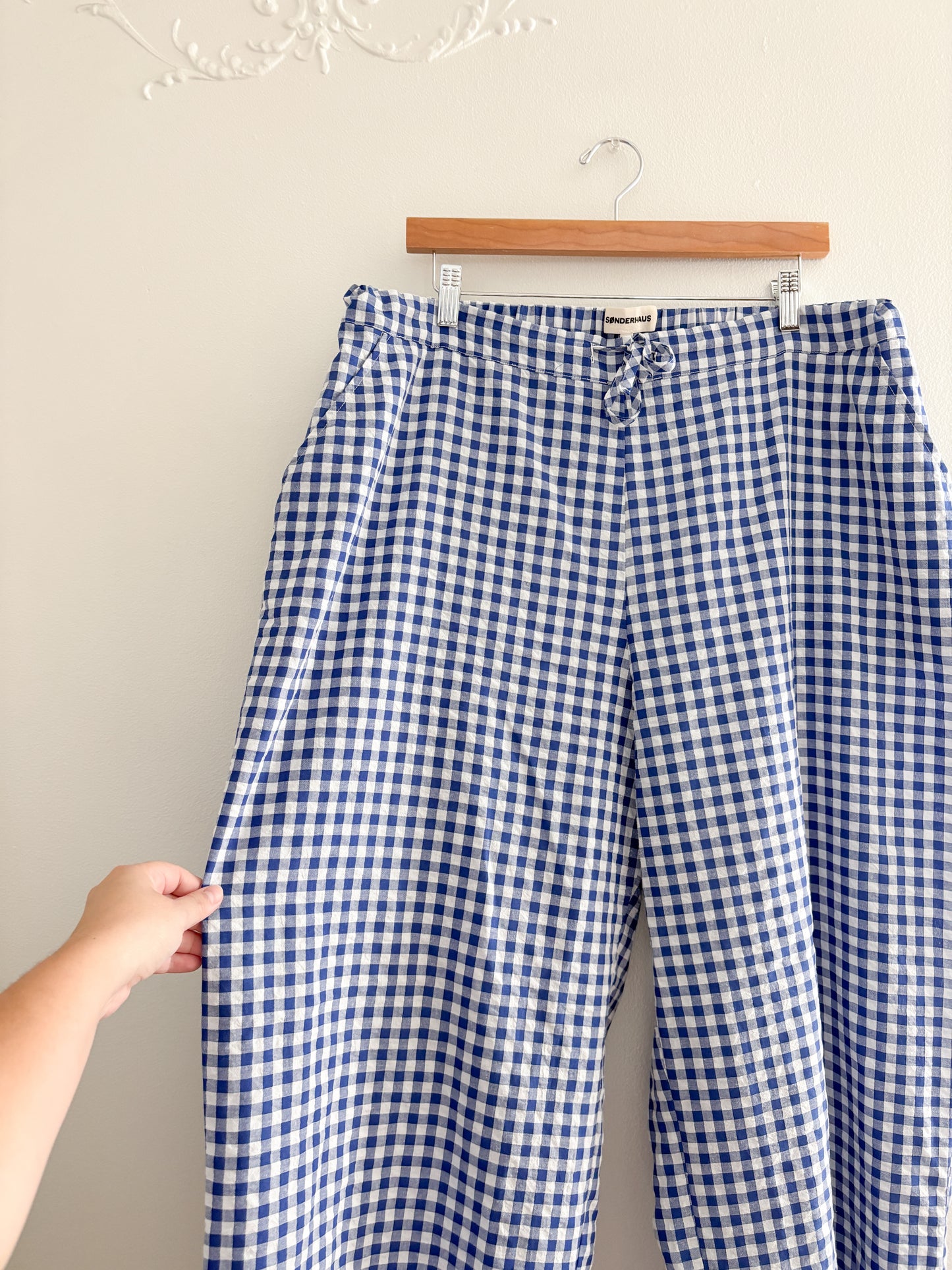 Sanderhaus Blue Gingham Pants (XL)
