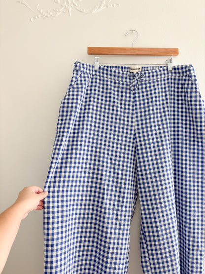 Sanderhaus Blue Gingham Pants (XL)