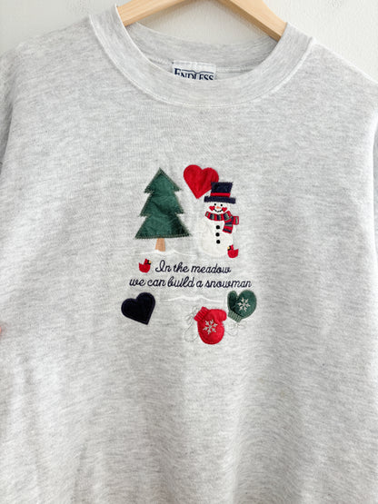 Vintage Christmas Grey Crewneck (L)