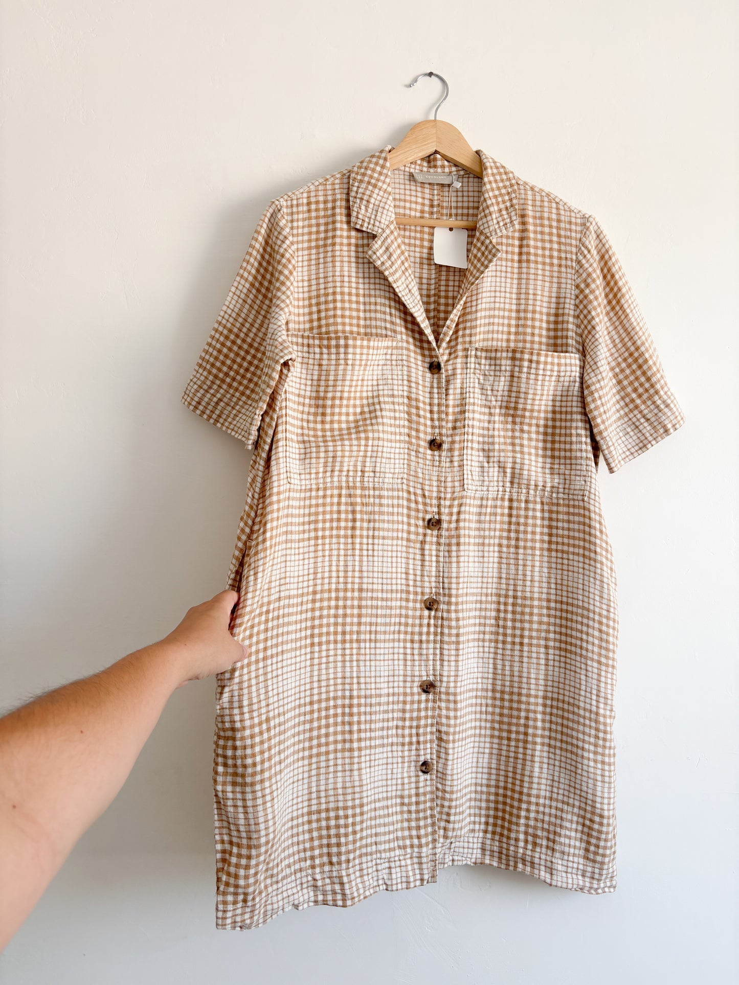 Everlane Plaid Linen Dress