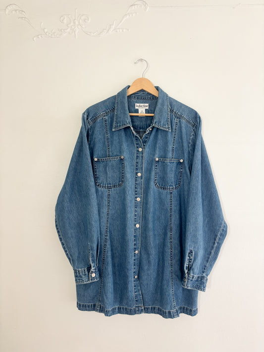 Vintage Denim Button Up (XL)