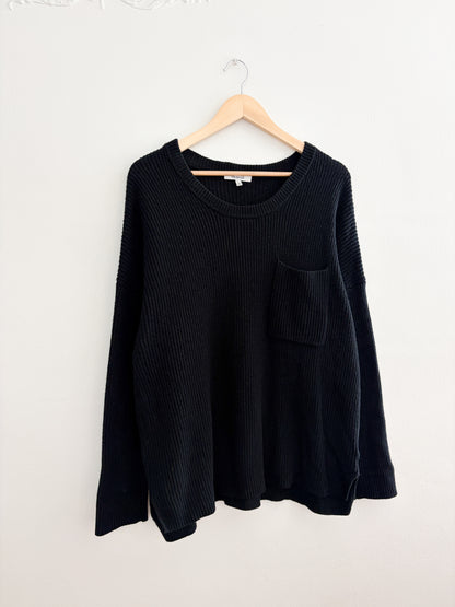 Madewell Black Knit Sweater (XL)