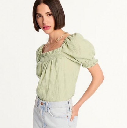NWT J Crew Gauze Blouse (L/XL)