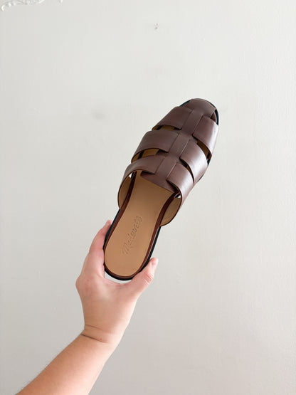 Madewell Dixson Fisherman Leather Mules