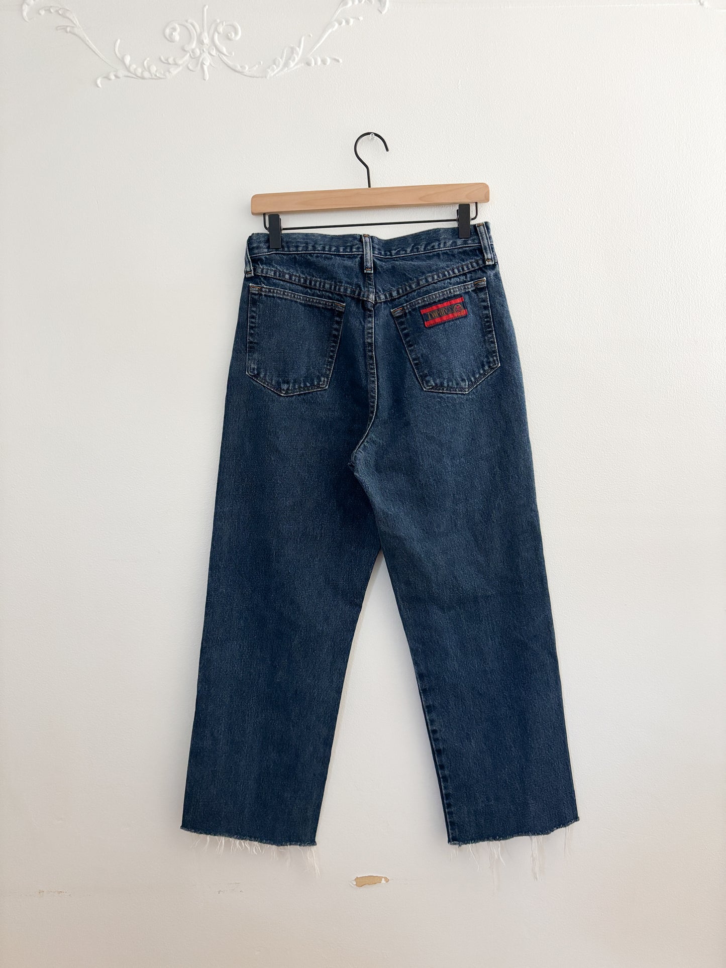 Vintage Dark Wash Denim Jeans (28”)