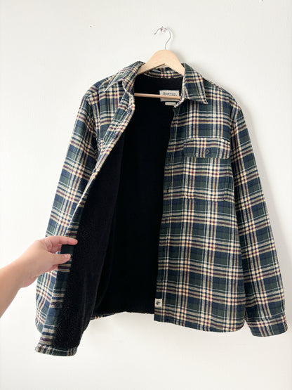 Boston Trader Plaid Sherpa Lined Flannel