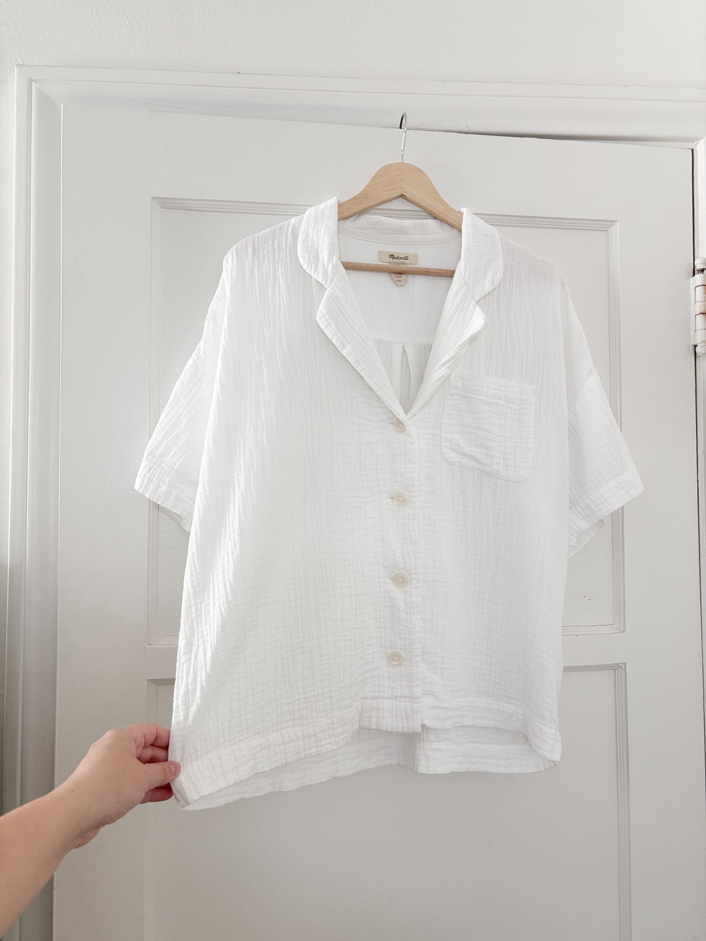 Madewell Cotton Guaze Button up (L)