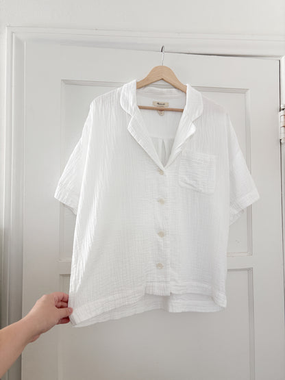 Madewell Cotton Guaze Button up (L)