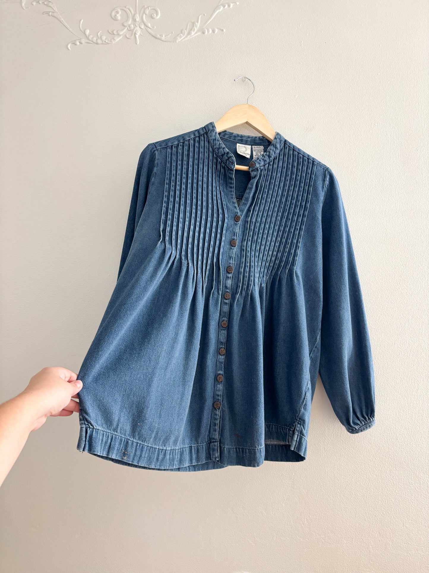 Vintage Denim Blouse (M)