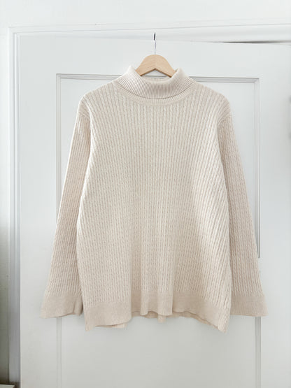 Jeanne Pierre Cable Knit Sweater (XL/XXL)