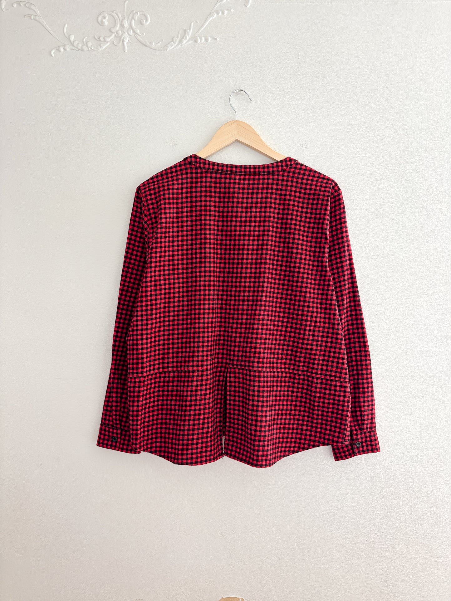 Eddie Bauer Gingham Blouse (L)